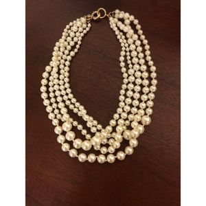 J. Crew multi-strand pearl necklace